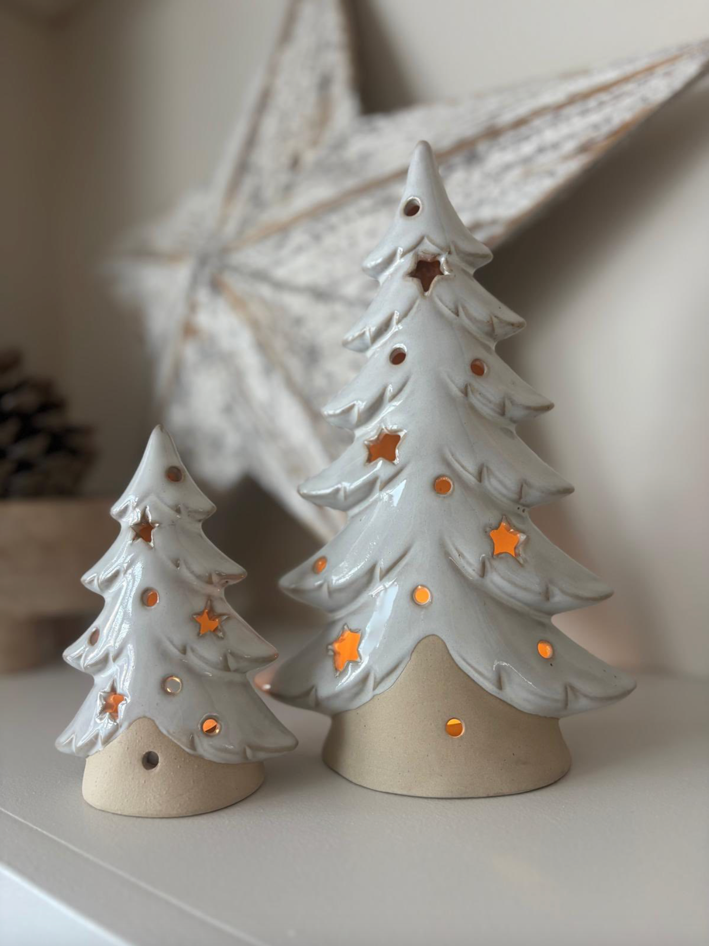 Ceramic Christmas Tree Tea Light Holder