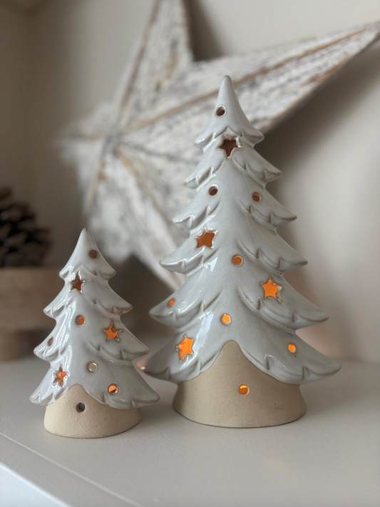 Ceramic Christmas Tree Tea Light Holder
